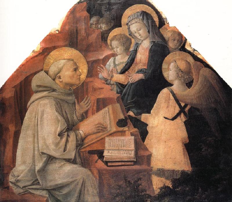 Fra Filippo Lippi St Bernard's Vision of the Virgin France oil painting art